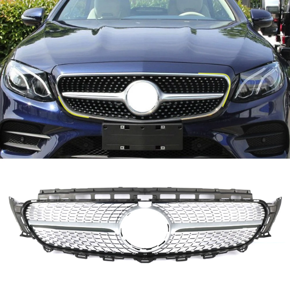 

Car Accessories Front Grille Middle Net Grills Assembly Frame Cover Parts for Mercedes-Benz E-Class Sport W213 S213 2017-2020