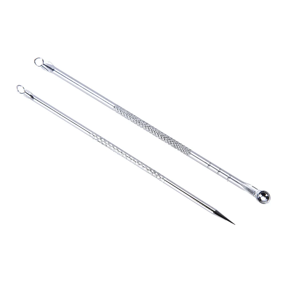 

2pcs Blackhead Blemish Removers Needle Acne Pimple Comedone Extractor Spot Cleaner Tool From Acne On The Face Skin Care