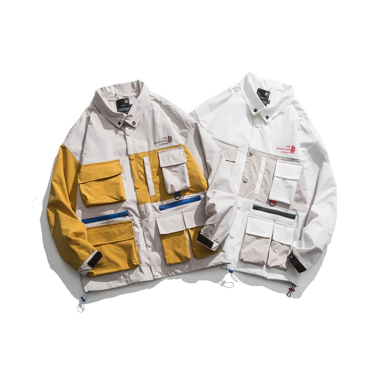 

Northern Boundary Men'S Wear 2020 Spring New Style Origional Popular Brand Coat Men Jacket Loose-Fit Multi-pockets Workwear Tops