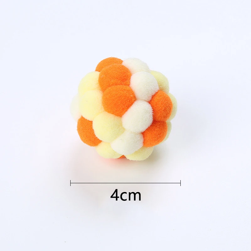 Cat Interactive Toy Cat Toy Balls Mouse Cage Toys Plush Artificial Colorful Cat Teaser Toy Pet Supplies Interactive Plush Toy