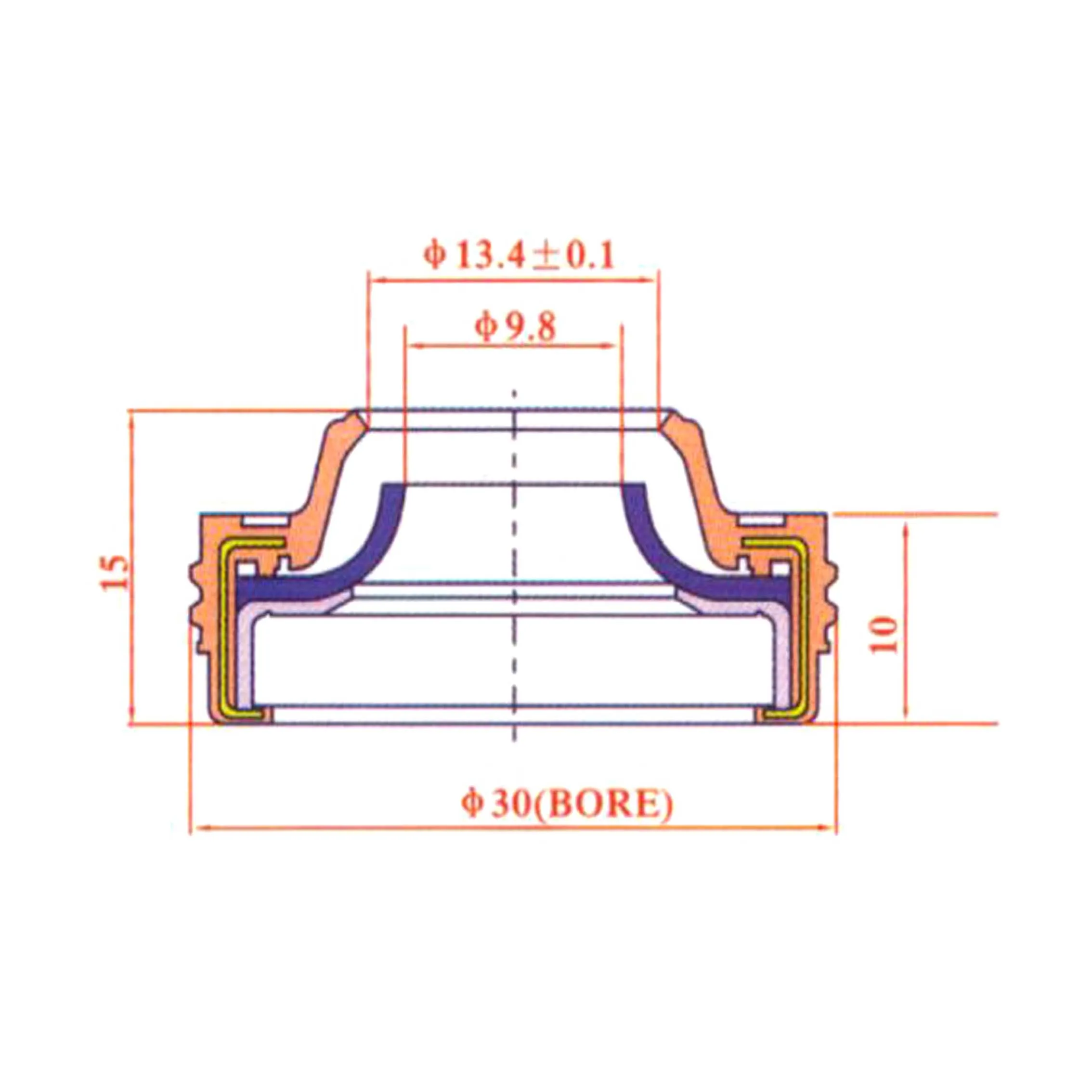 Auto AC Compressor Shaft Seal Stamp Oil Seal Gasket for ZEXEL Denso 10PA15/17/20C Compressors ,Car AC Compressor Repair Parts