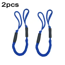 Комплект из 2 предметов, голубого цвета, 3,5-5.5ft банджи док-станция швартовочная стрейч док веревка для лодки Регулировка сдвижной на обоих концах для быстрого док-станцию