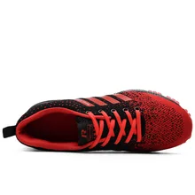 Парная спортивная обувь, попкорн, летающая линия, Спортивная Летающая тканая обувь, большой размер, модная мужская обувь 8702