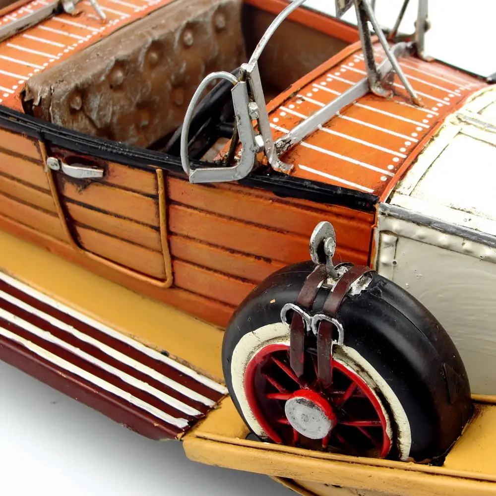 Античный классический британский автомобиль модель Ретро Винтаж кованого металла ремесла для дома/паб/кафе украшения или подарок на день рождения