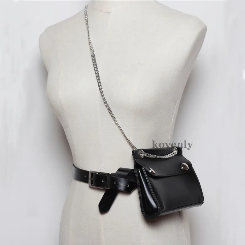 

Women Fanny Pack Leather Belt Bags For Women 2019 Waist Pascks Lady Vintage Shoulder Bag Mini Casual Chest Purse Messenger Bags
