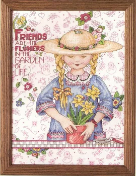 

t-Friends of Magazine Blossoms Counted Cross Stitch Kit Cross stitch RS cotton with cross stitch Merejka