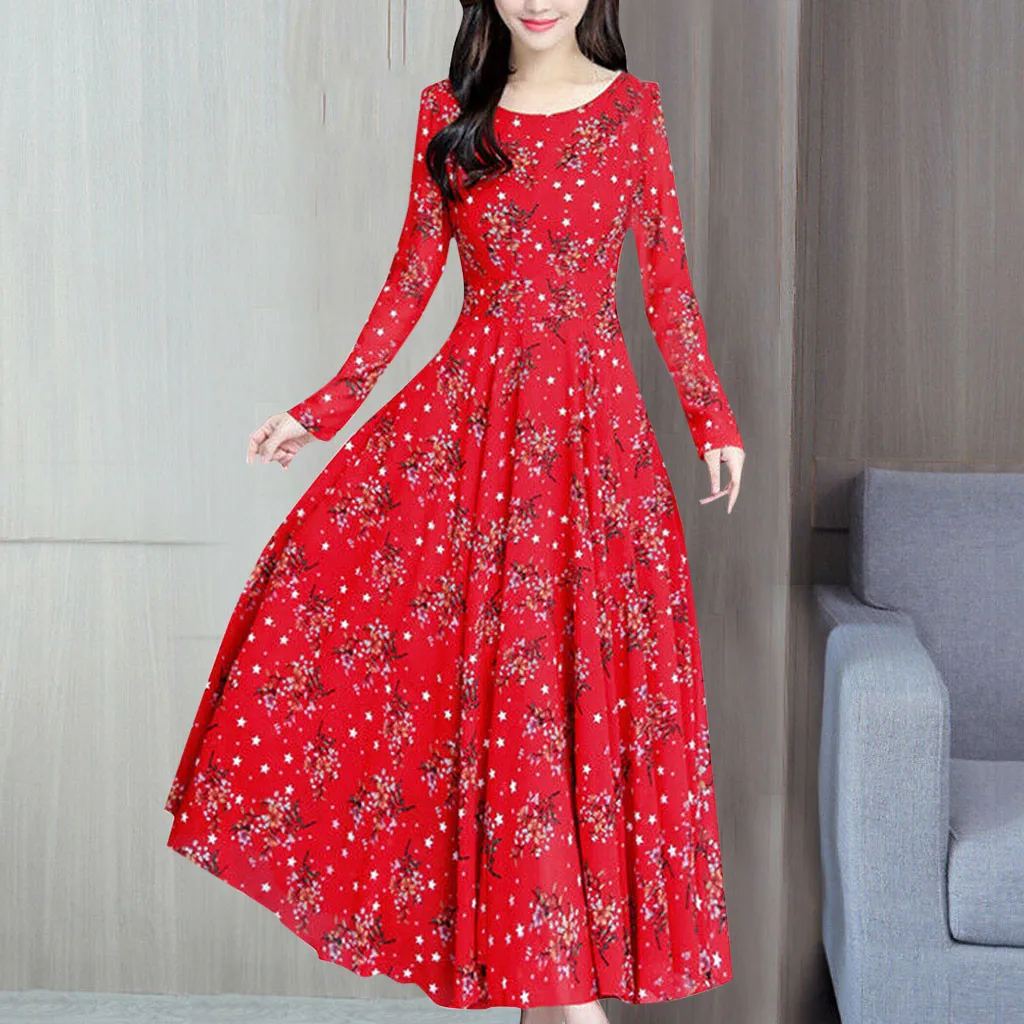 Long Dresses Woman Party Night Elegant Floral Beach Dress Long Sleeve Casual Party Vintage Boho Maxi Dress Vestidos De Verano Long Dresses Woman Party Night Elegant Floral Beach Dress Long Sleeve Casual Party Vintage Boho Maxi Dress Vestidos De Verano