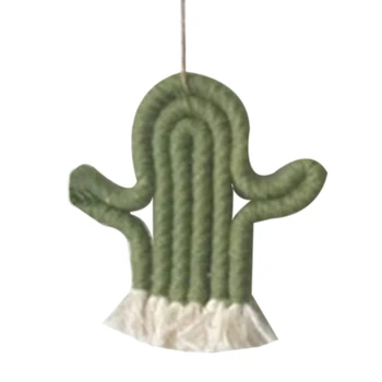 

Big deal Cactus Hanging Decorations Handmade Macrame Weaving Plants Kids Room Decoration Home Nursery Party Holiday Wall Décor