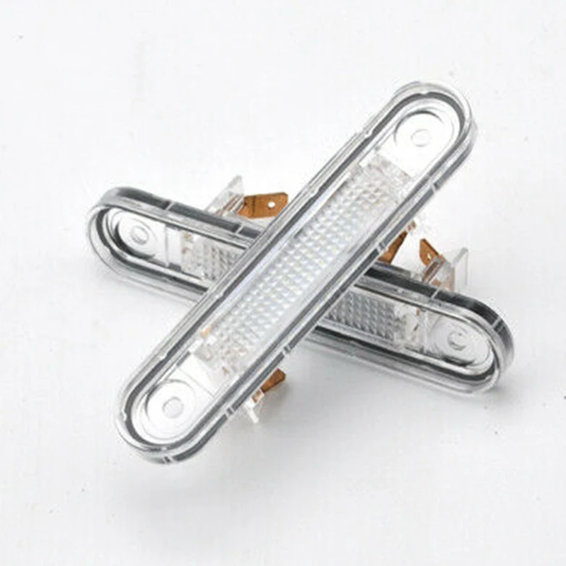 2Pcs License Plate Light Bright white LED Replacement Dustproof Waterproof For Mercedes E-class W124 1984-1987