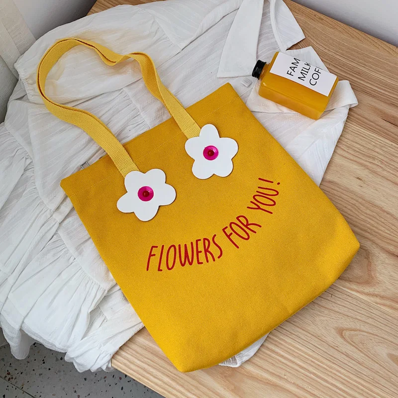 Холщовая Сумка женская новая стильная модная сумка на плечо INS Tundish Студенческая школьная сумка, очаровательные цветочные сумки