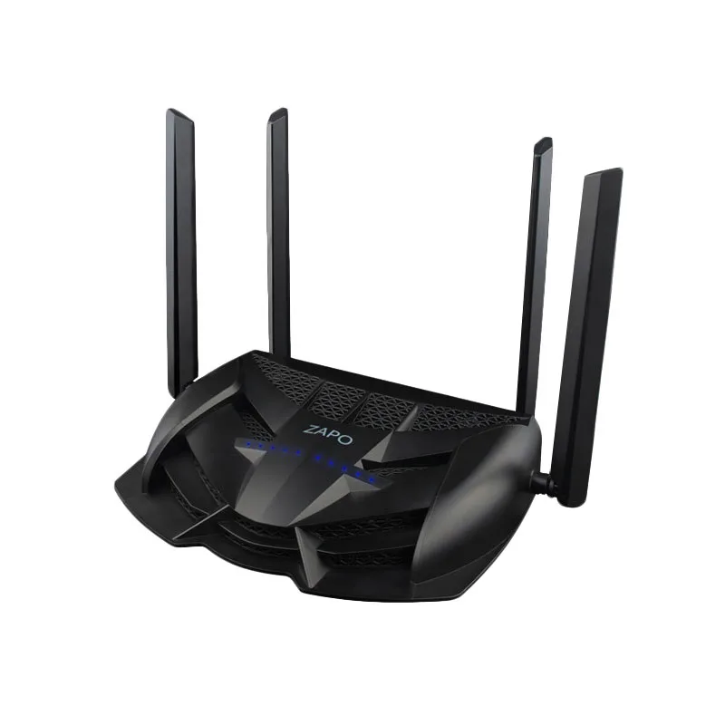 

Zapo 2.4G/5G Top Chip Ac 2600Mbps Wifi Router Wireless 16Mb Flash High Gain Antenna Usb Storage Repeater Long Distance(Eu Plug)