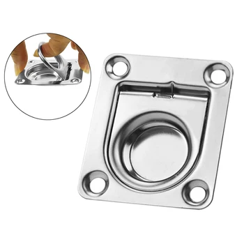 

BOAT HATCH HANDLE STAINLESS PULL LATCH LOCKER FLUSH LOCKER MARINE PULL LIFT
