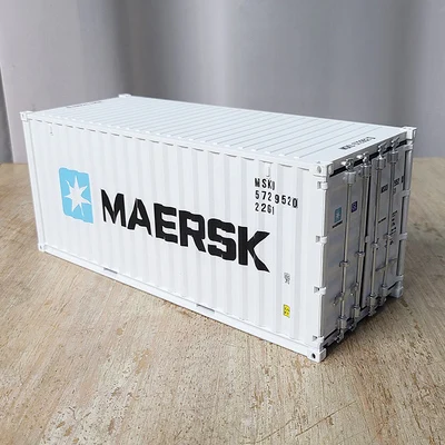 

MAERSK 1:20 container model and grey/white luxuriously furnishing articles storage container toys gift box of the simulation
