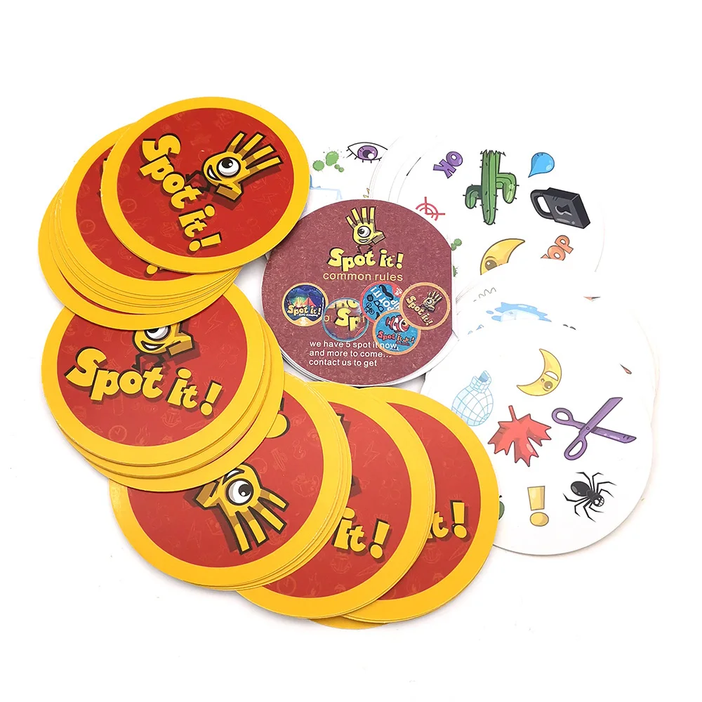 Spot it-mini juegos de mesa de 70mm para niños, juegos educativos para fiesta familiar, cartas para Go, Camping