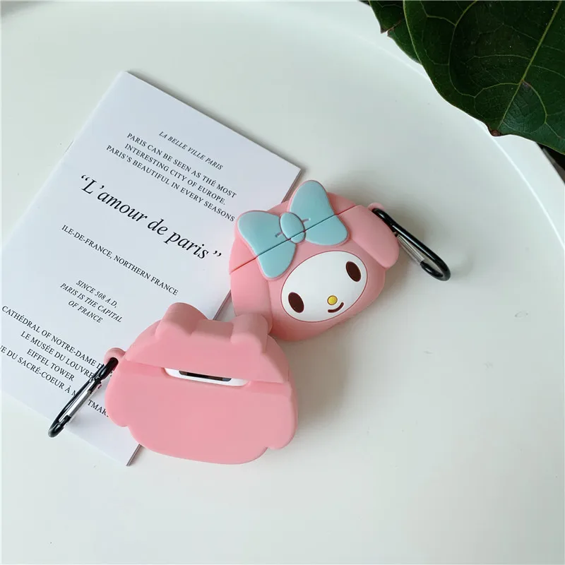 Милый 3D силиконовый чехол для наушников с рисунком Hallo Kitty для Apple Airpods2