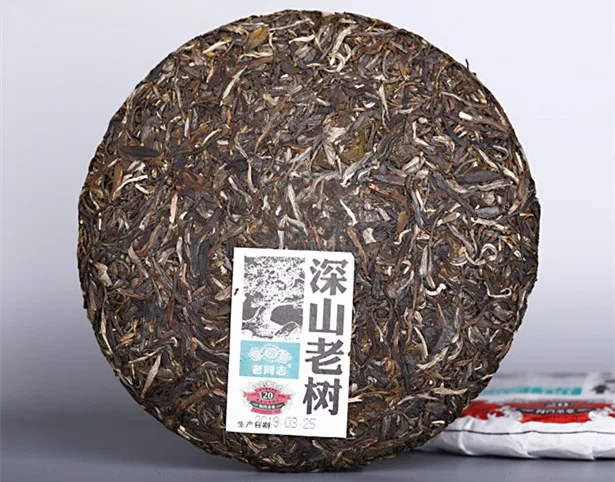 Shen Pu'er высокогорное древнее дерево Haiwan 2019yr Lao Tong Zhi старый друг партия 191 сырой пуэр чай 500 г