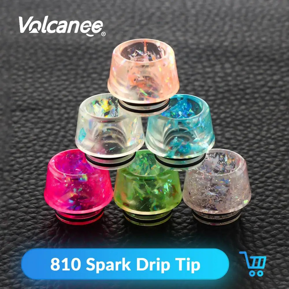 

Volcanee 810 Spark Drip Tip Resin Mouthpiece for V12 Prince X-BABY for V8 BIG BABY Tank Atomizer Vape Accessories