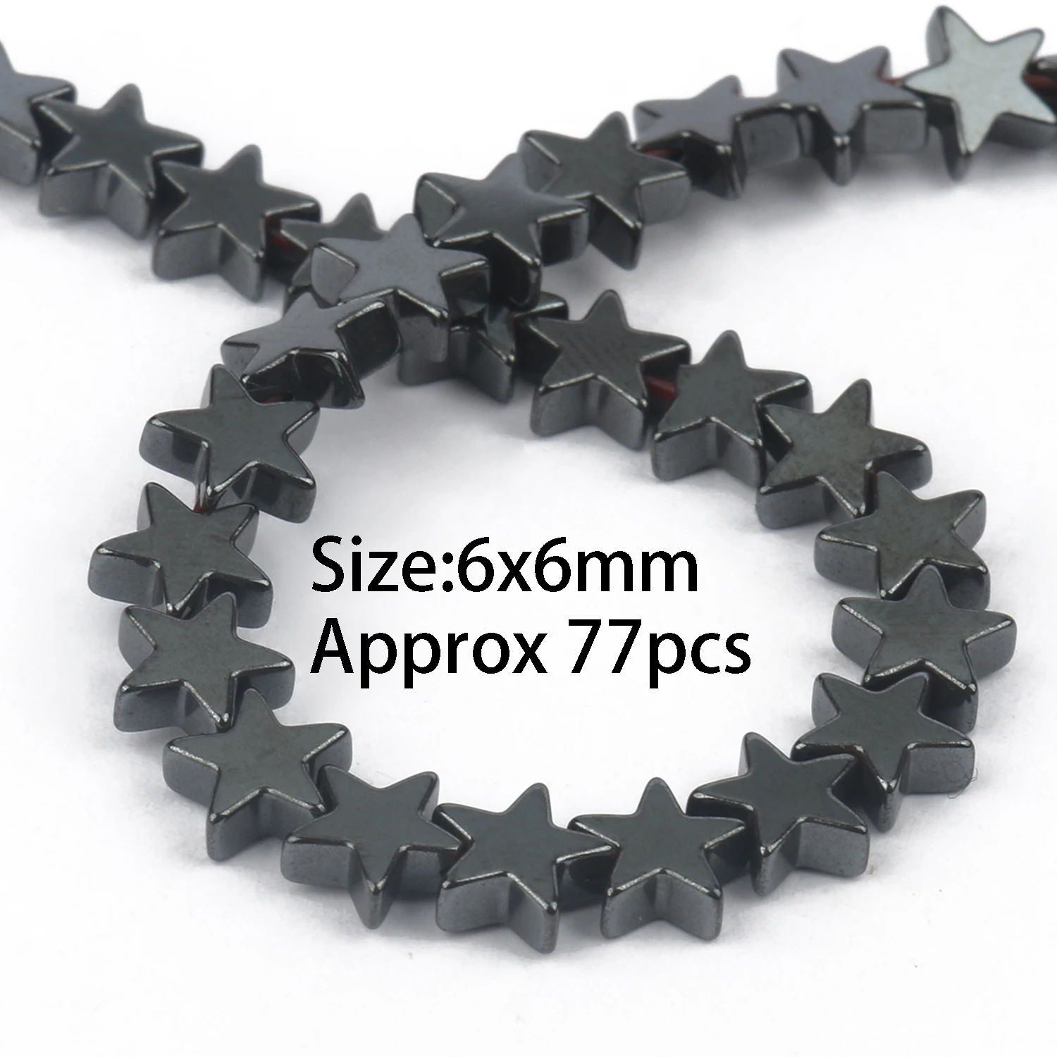 Natürliche Schwarze Hämatit Runde Perlen Stern Herz Spalte Unregelmäßige Form Für Schmuck Machen DIY Charms Armbänder Zubehör 15'' – Detail 11