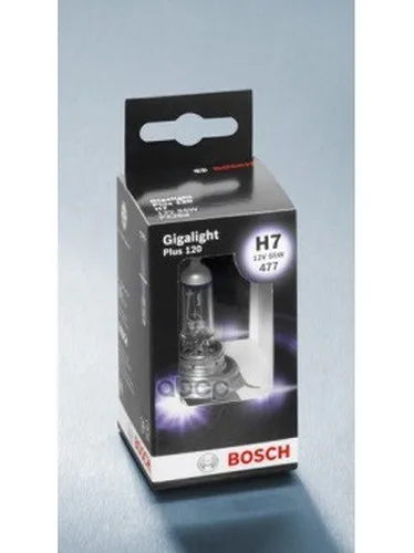 Лампа Галогенная Блистер 1шт H7 12v-55w Px26d Gigalight Plus 120 (Увеличенная Светоотдача На 120%)