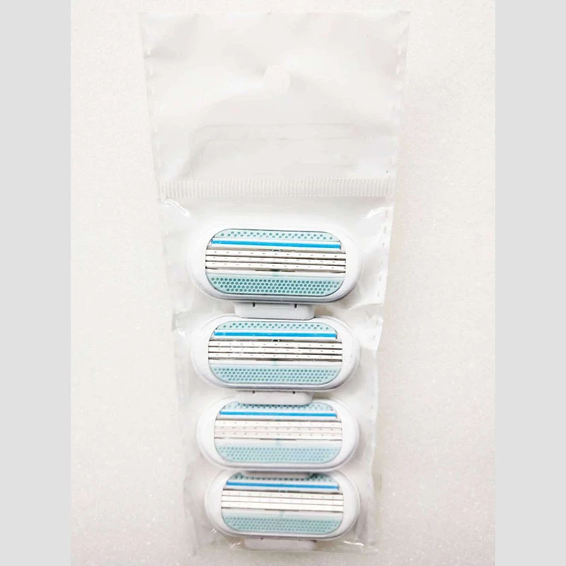 4pcs 4 шт. или 8 шт./лот 3 Слои лезвия бритвы Razor Blades, Сменная головка для Для женщин Красота женский Безопасная бритва лезвия для бритья - Цвет: 4pcs