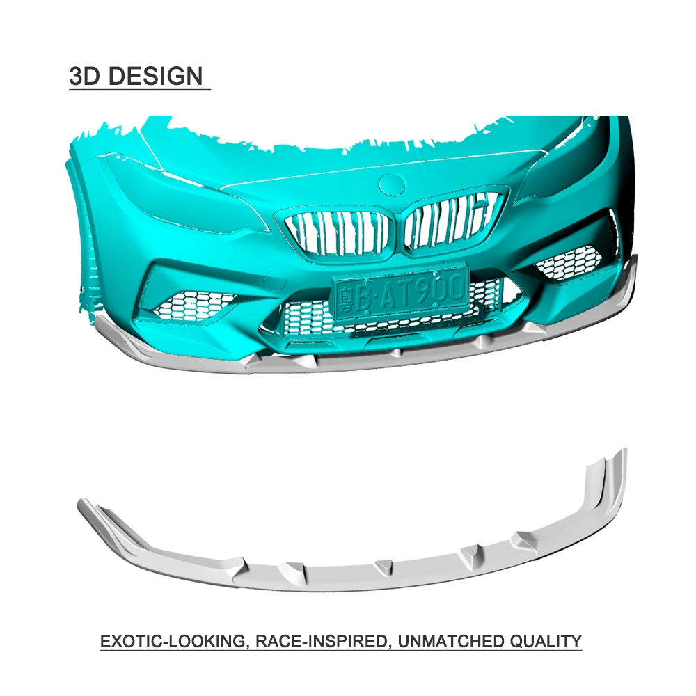Углеродное волокно передний бампер для автомобиля спойлер сплиттеры для BMW F87 M2 конкурс купе 2 двери