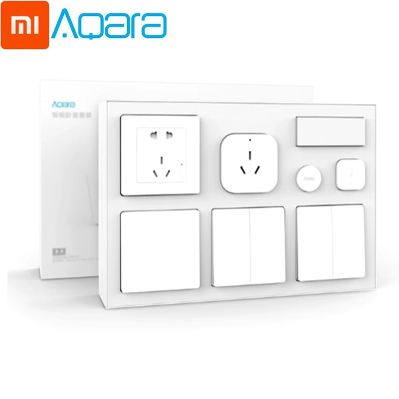 Xiaomi Aqara умная розетка переключатель человеческого тела Сенсор Xiaomi Aqara набор мебели для спальни от Xiaomi Youpin для умного дома - Цвет: aqara home kit