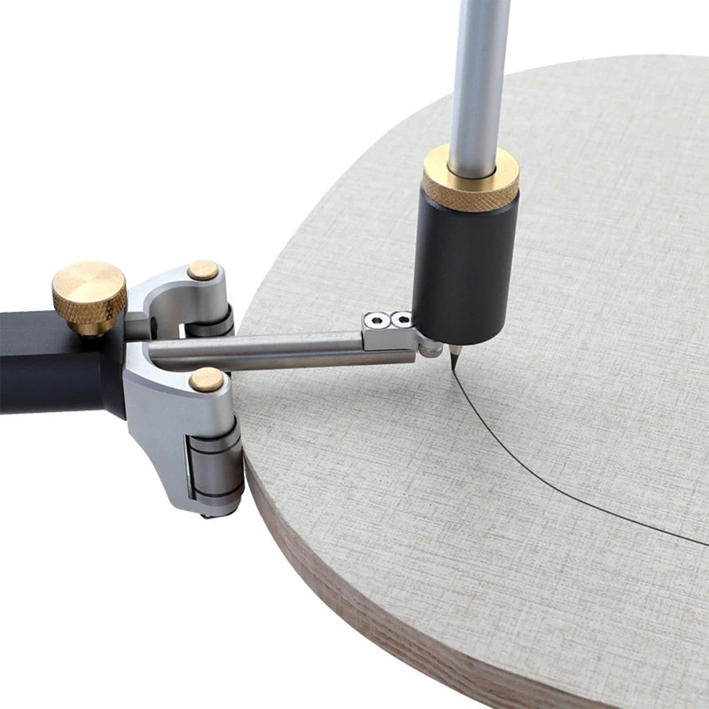 

Two-in-one Adjustable Scriber Arc Parallel Line Drawing Tool Measuring Gauge