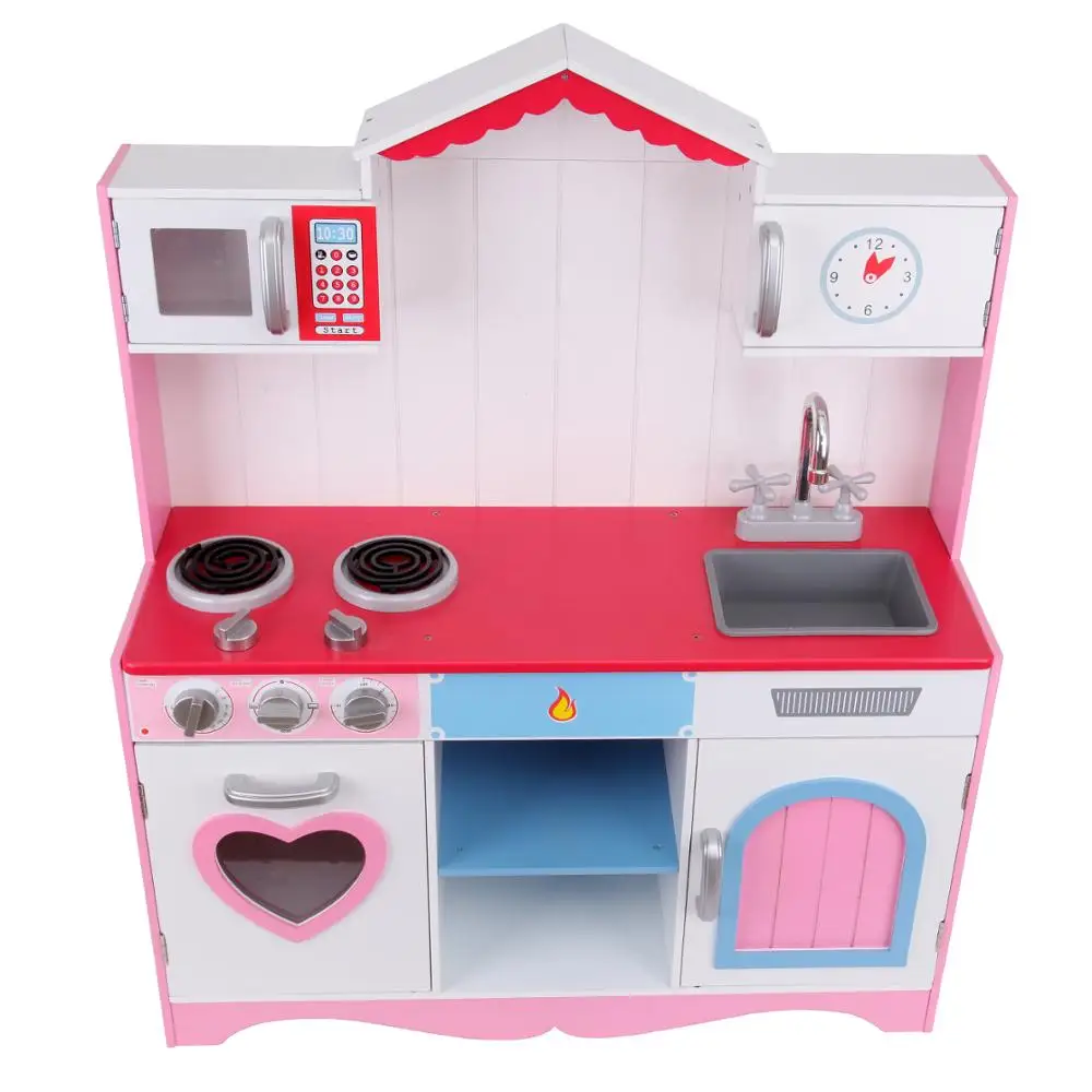 Kitchen Pretend Set Stove Oven Kids Toy Cooking Chef Role Play Kits Xmas Gift 
