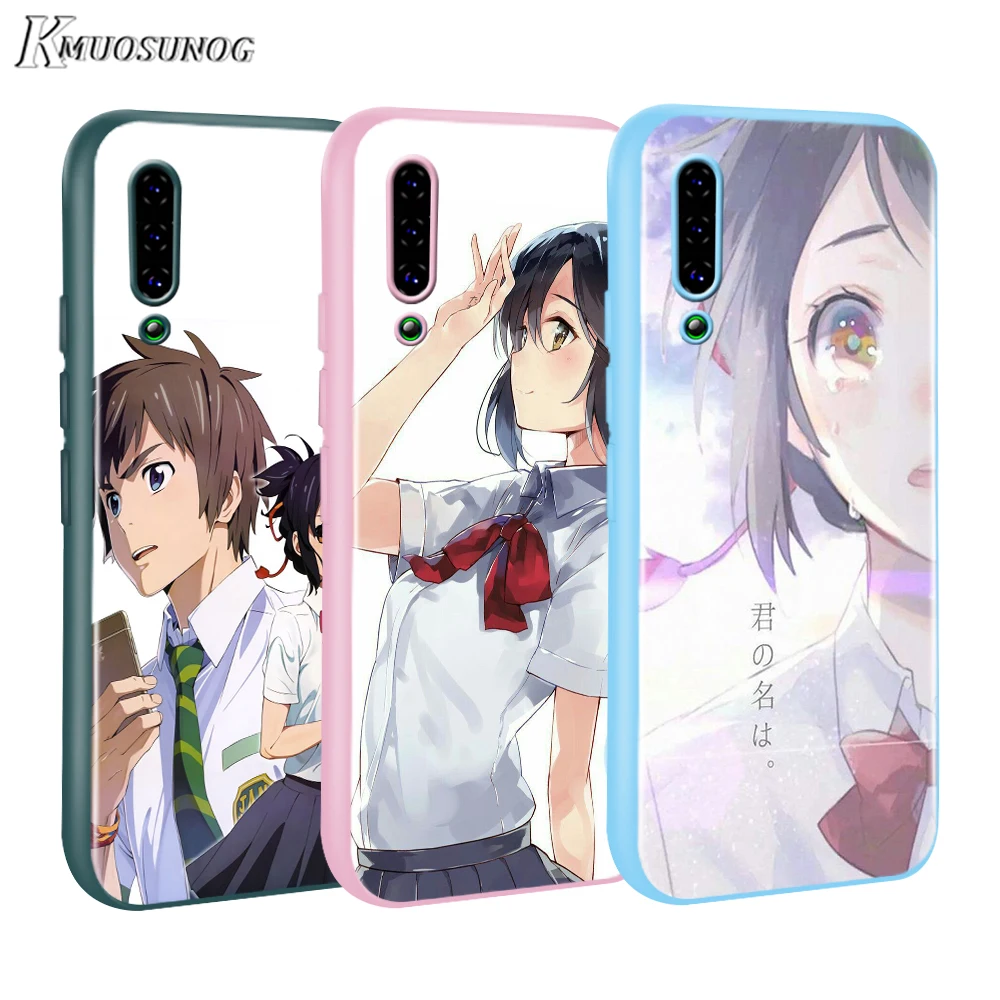 

your name anime Baseus Candy Color Cover for Xiaomi Mi NOTE 10 9 8 Pro 9T SE A1 A2 A3 CC9 SE Lite F1 Phone Case