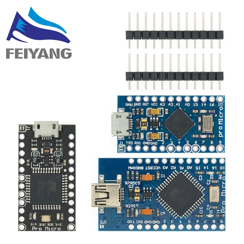 Module de carte MICRO/MINI USB PRO 5V 16MHz, 10 pièces, pour contrôleur Arduino/Leonardo ATMEGA32U4-AU/MU