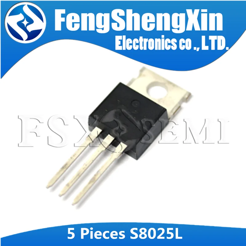 5pcs S8025L TO220 S8025 TO-220 25A 600V SCR Thyristors afbeelding