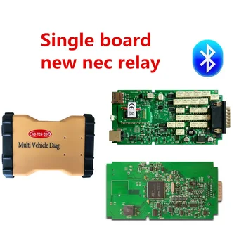 

5pc/lot DHL MVD OBD2 diagnostic tool with bluetooth Single Green pcb 2016.00 keygen scanner for delphis obd VDIJK Autocoms pro