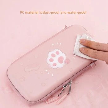 

Cat Case for Nintendo Switch Storage Bag Pink Cover for Bag Game Accessories