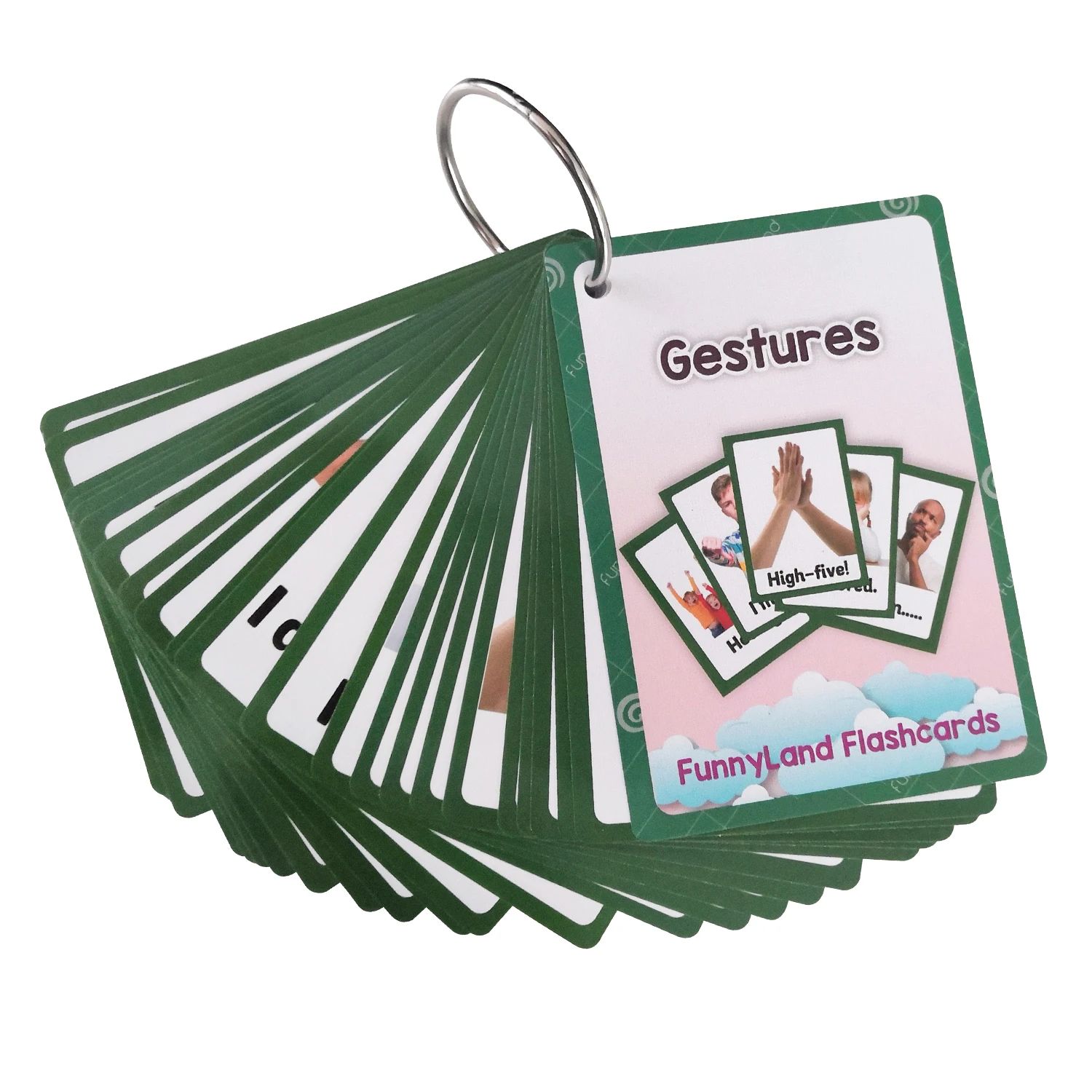 Монтессори игрушки Детские Обучающие английские карманные карточки для детей