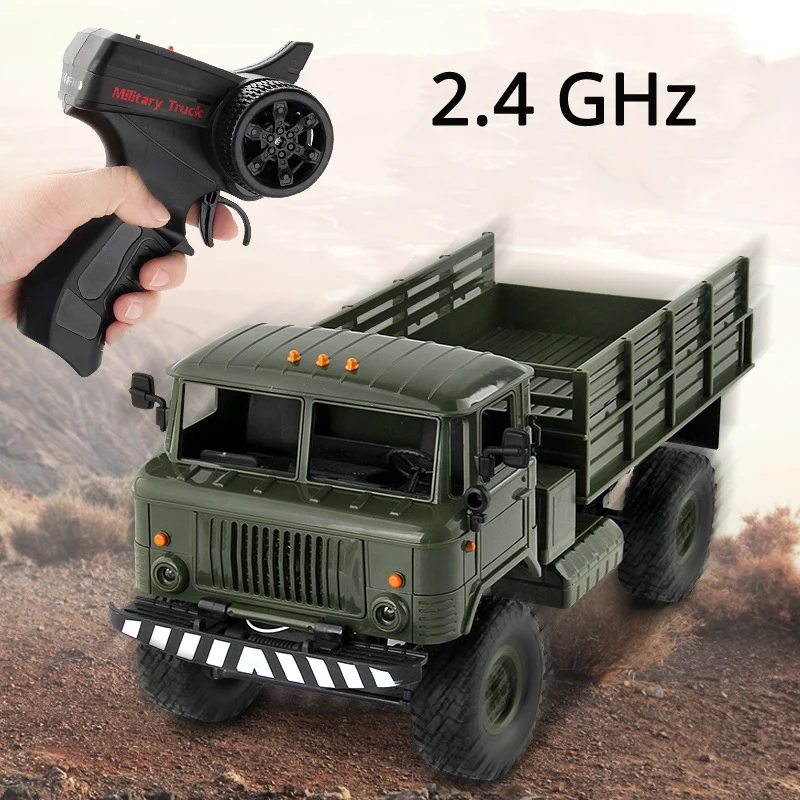 

WPL 1/16 Camion 2.4G 6WD RC Car Military Truck Cross Country Vehicle