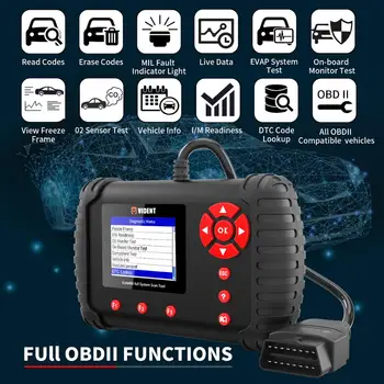 

OBD2 Code Reader Vident iLink400 Full System Automotive Scanner OBDII Car Diagnostic Tool ABS EPB DPF TPMS Key Programming
