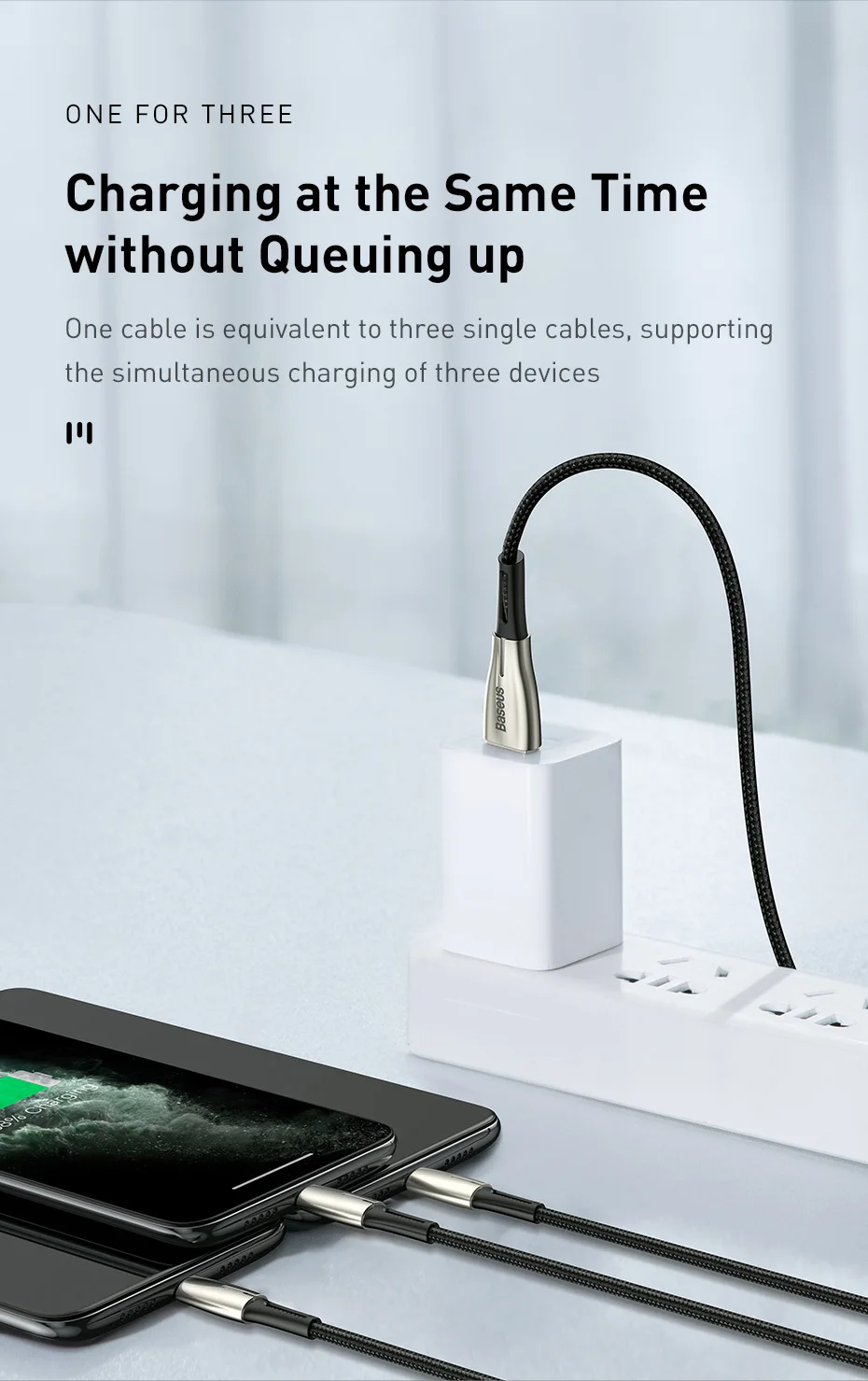 Baseus 3 в 1 USB кабель 3.5A Быстрая зарядка Micro type-C кабель USB для iphone кабель для iphone 11 XS SAMSUNG S10 huawei Mate20