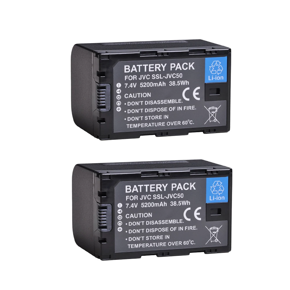 Batteria SSL-JVC70 per videocamere JVC Gy-HM250, Gy-HMQ10, Gy-LS300, Gy-HM200 e Gy-HM600 43