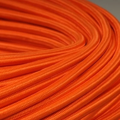 DIY Измерительный Провод осветительные приборы Светодиодная лампа люстра электрические провода 2*0,75 мм цветной шнур питания винтажный плетеный медный провод - Цвет: Orange
