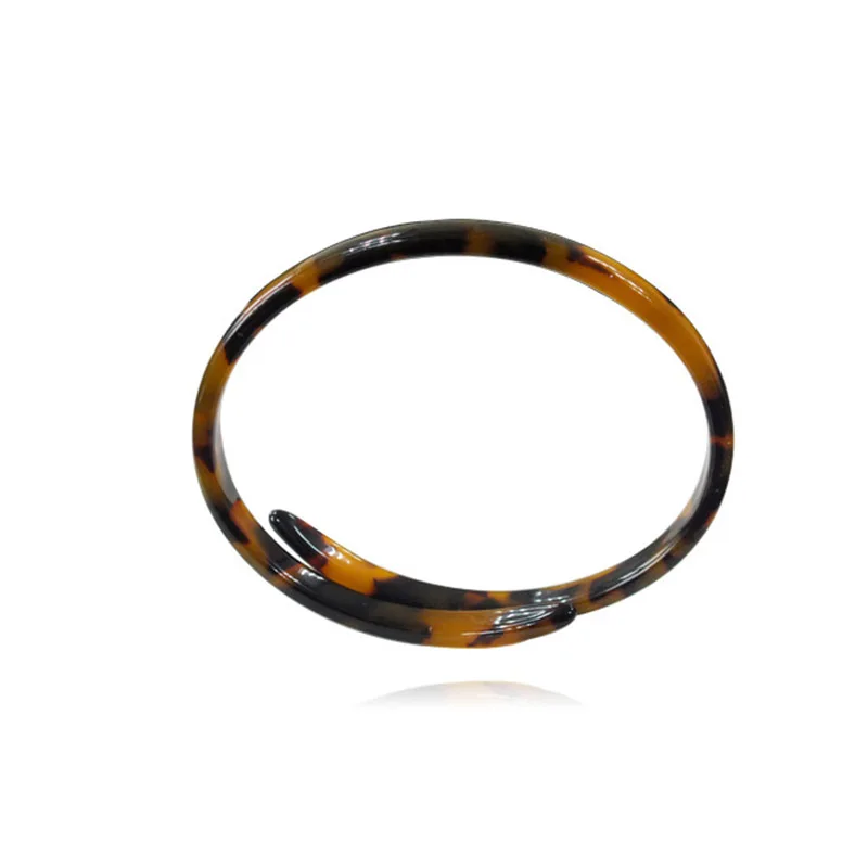 Женский винтажный браслет из акрила с леопардовым принтом|Браслеты| |