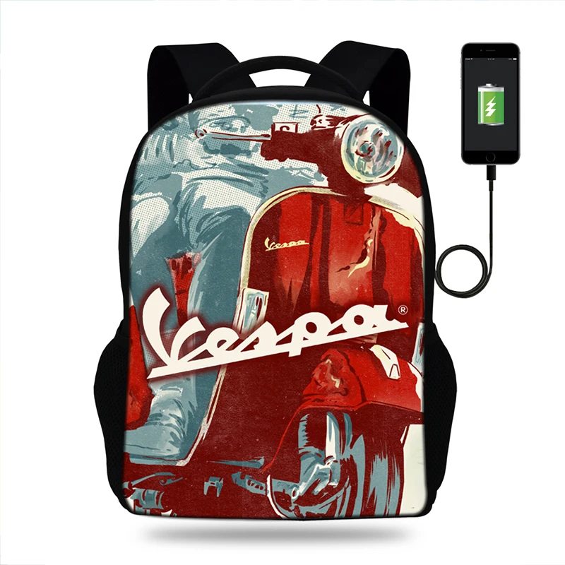 Zaini da moto Vespa da donna zaini da scuola per ragazzi cartella per  bambini ortopedico mochila escolar borsa per libri per ragazze con ricarica  Usb|School Bags| - AliExpress