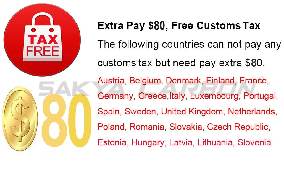 Extra Pay 80, Free Customs Tax (Remote islands that do not belong to