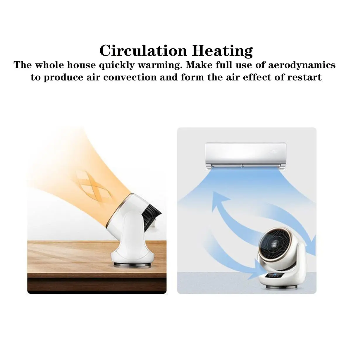 1500W elektrisk varmelegeme bærbar ventilatorvarmer mini stationær luft kold varm varmer ventilator vinter 3 gear hjem praktisk varmemaskine_voghion.com