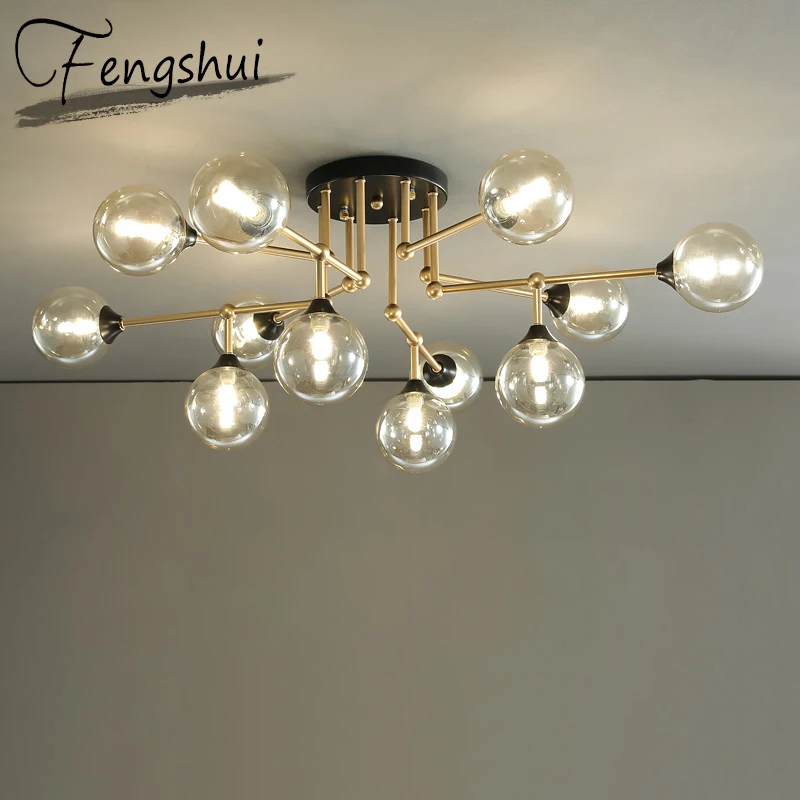 Modern Chandelier Glass LED Chandeliers Ceiling Chandelier Lighting Living Room Kitchen Bedroom Loft Decorative Light Fixture Modern Chandelier Glass LED Chandeliers Ceiling Chandelier Lighting Living Room Kitchen Bedroom Loft Decorative Light Fixture