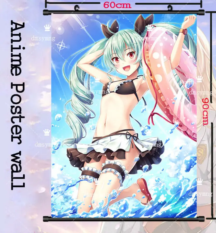 Anime Girls und panzer Anchovy Wall Poster Home Decor Scroll Otaku 60*90cm Hang Art | Дом и сад
