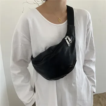 

2020 New Korean Women's Bag Complex Buckle One Shoulder Diagonal Bag Chest Bag Student Light Dual-use Waist Bag