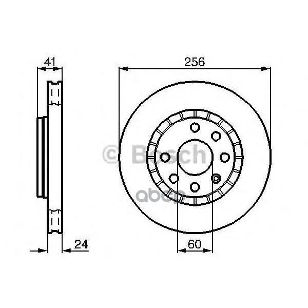 Тормозной Диск 0986478327 Bosch арт. 0986478327