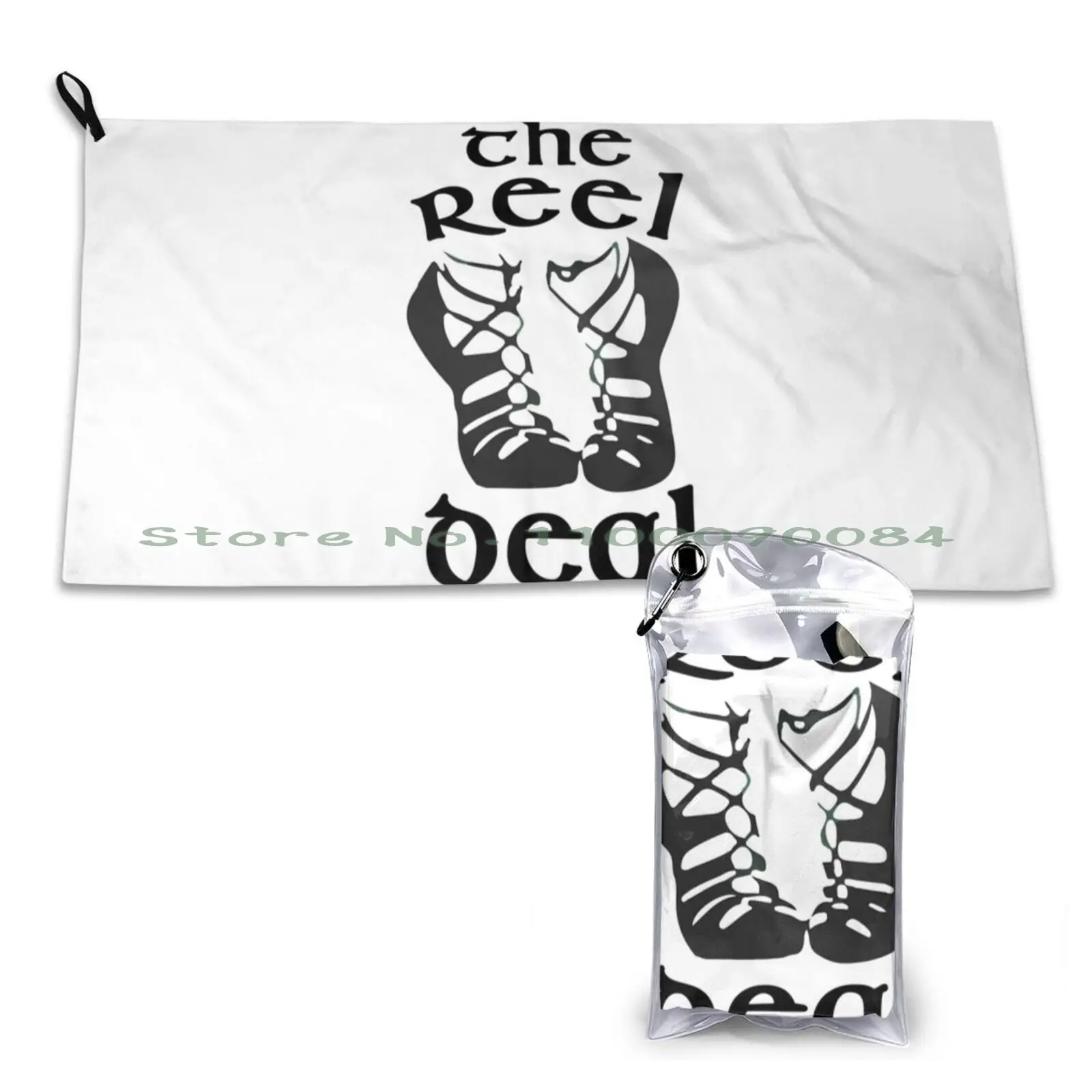 Divertente The Reel Deal Irish Dance Gift Asciugamano Ad Asciugatura Rapida Palestra Sport Bagno Portatile Cool Irish Dancer Cute Irish Dancing Feis M