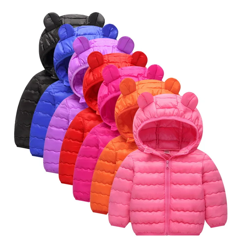 

CYSINCOS Boys Girls Warm Down Parkas Jackets Autumn Winter Cotton Coats Baby Kids Hooded Outerwear Coat Children Thermal Clothes