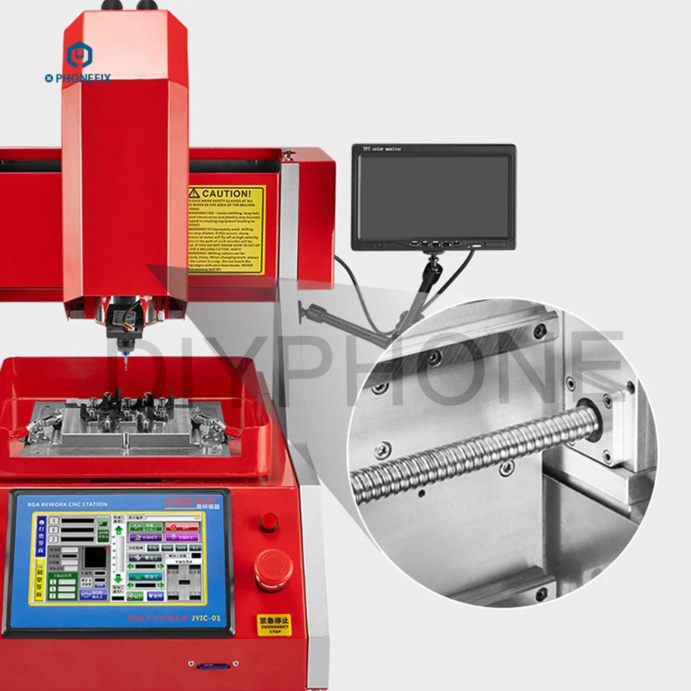 JY01 фрезерный станок с ЧПУ BGA микросхема шлифовальный станок мобильный телефон процессор Baseband NAND wifi IC чипы шлифовальный инструмент для iPhone 6 7 8 X